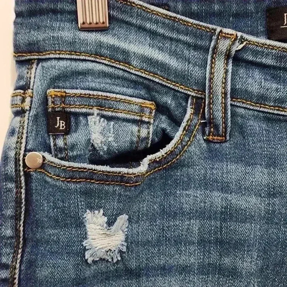 Judy Blue Distressed‎ Cropped Jeans Womens Size 3/26 - Picture 7 of 16